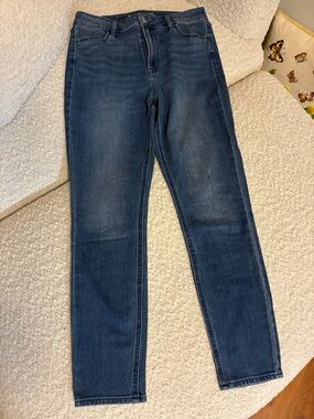 Old Navy Women's Dark Blue High-Rise WOW Super Skinny Jeans